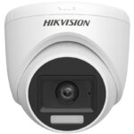海螺29 正面 Hikvision 2MP Smart Hybrid Light Turret Camera | 1080p Color Night Vision & Audio