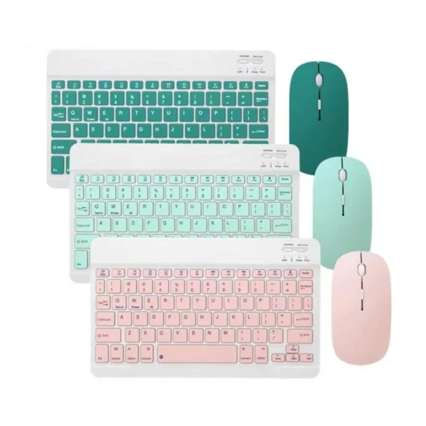 2 Rechargeable Wireless Keyboard and Mouse Combo
