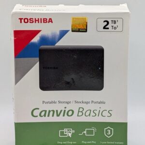 Toshiba 2TB External Hard Drive – Reliable Storage On the Go